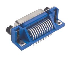 L-COM CIB24SRA I/O Connector, 24 Contacts, Receptacle, IEEE 488 (GPIB), Through Hole Right Angle