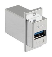 L-COM ECF504-3AB-S USB Adapter, Shielded, USB Type A Receptacle, USB Type B Receptacle, USB 3.0