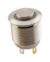 SAME SKY PBM1-M-BL3-R-SS-67 Vandal Resistant Switch, 3V LED, PBM1 Series, 16 mm, SPST-NO-DM, Off-(On), Round Raised, Natural