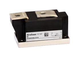 INFINEON TZ600N16KOFXPSA1 Thyristor Module, 600A, 1.6kV, 135°C, 2.2V Vgt, 250mA Igt, Module, Chassis Mount, TZ600N Series