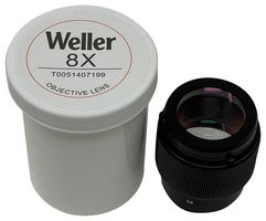 WELLER T0051407199 Standard Lens, 8x Magnification, 58.5mm Working Distance, 14.3mm Field View, PRISMA Microscope
