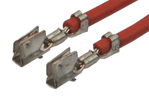 JST / JAPAN SOLDERLESS TERMINALS ASSHSSH28R51 Cable Assembly, Crimp Socket to Crimp Socket, 2.01 ", 51 mm, SH Series, Red