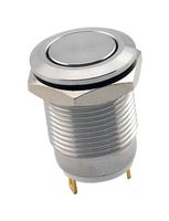 SAME SKY PBM3-M-F-SS-67 Vandal Resistant Switch, PBM3 Series, 12 mm, SPST-NO-DM, Off-(On), Round Flush, Natural