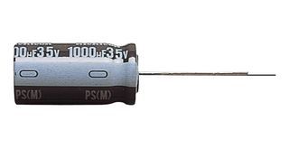 NICHICON UPS1E102MHD Electrolytic Capacitor, 1000 µF, 25 V, ± 20%, Radial Leaded, 1000 hours @ 105°C, Polar
