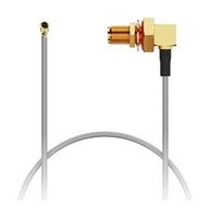 GCT CAB730RF-0200-00-A-1 RF / Coaxial Cable Assembly, 6GHz Frequency, 7.9 ", 200 mm, 1.13mm, IPEX MHFI Right Angled Plug