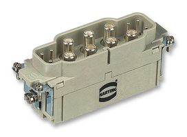HARTING 0938 012 2651 Heavy Duty Connector, 6/6+PE Power-Signal, Han-Com, Insert, 13 Contacts, 24B, Plug, Screw Pin