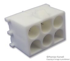 TE CONNECTIVITY - AMP 350711-1 Pin Header, Vertical, Wire-to-Board, 6.35 mm, 2 Rows, 6 Contacts, Through Hole Straight