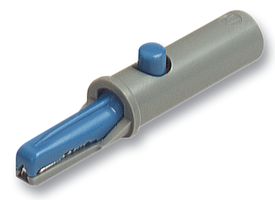 HIRSCHMANN TEST AND MEASUREMENT 930126102 Crocodile Clip, AK 10, 6 mm, 6 A, Blue