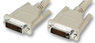VIDEK 2255 Audio / Video Cable Assembly, Single Link, Monitor, DVI-D Plug, DVI-D Plug, 6.6 ft, 2 m, Beige
