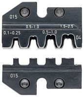 KNIPEX 97 49 04 Crimp Tool Die, 27-13AWG Non-Insulated Open Plug Type Connectors, 97 43 E Hand Crimp Tool
