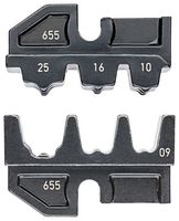 KNIPEX 97 49 09 Crimp Tool Die, 3 Profile, 8/6/4AWG, 7-3AWG Insulated & Non-Insulated End Sleeves