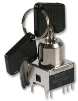 KNITTER-SWITCH MRK 1012 A - R KEYLOCK, SPDT, 90°, ON-ON