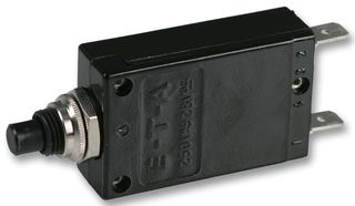 ETA 2-5700-IG1-P10-DD-000040 1A Thermal Circuit Breaker, 2-5700 Series, 1 A, 1 Pole, 50 VDC, 250 VAC, Panel