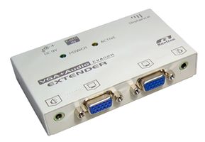 PRO SIGNAL KVM-VGAXTAD EXTENDER, VGA & AUDIO, CAT5