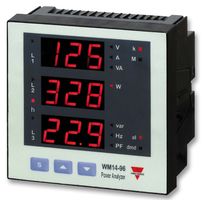 CARLO GAVAZZI WM14-96.AV5.3.D.X Power Analyzer, AC Current, AC Voltage, Type WM14-96, 9 Digits, 230 Vac