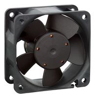EBM-PAPST 612NGHH DC Axial Fan, 12 V, Square, 60 mm, 25 mm, Sleeve Bearing, 33 CFM