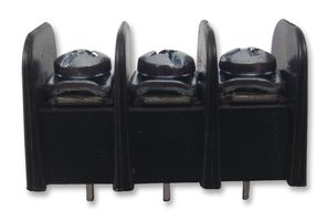 MOLEX 38720-6303 PCB Mount Barrier Terminal Block, 9.53 mm, 1 Row, 3 Ways, 22 AWG, 14 AWG, 15 A