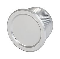 SCHURTER 1241.3008 Vandal Resistant Switch, PSE Series, 22.3 mm, SPST-NO, Off-(On), Flush, Natural