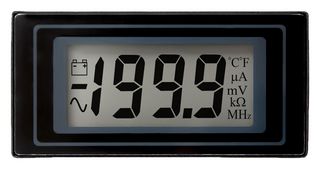 LASCAR DPM 400 Digital Panel Meter, DC Millivolts, 3-1/2Digits, 0-200mV, 10mm Digit Height, 14V