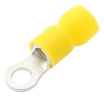 MULTICOMP PRO RVE5-3.7 Ring Tongue Terminal, M3.5, #6, 10 AWG, 5.5 mm², RVE, Yellow