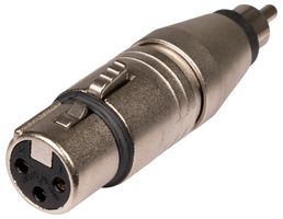 NEUTRIK NA2FPMM XLR Audio Adapter, XLR Receptacle, RCA / Phono Plug