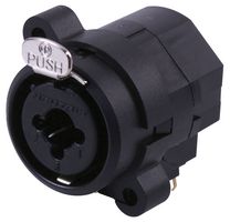 NEUTRIK NCJ6FI-H XLR Connector, Combo XLR+1/4" Jack, 3 Contacts, Socket, PCB Mount, Gold Plated Contacts, Metal Body