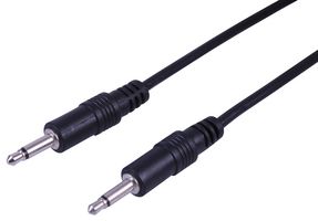 PRO SIGNAL PSG09002 3.5MM JACK PLUG TO PLUG MONO BLK 0.5M