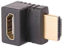 STARTECH HDMI2HDMIMFDN Connector Adapter, Up Angle HDMI 2.0 Adapter, 90-Degree, High Speed HDMI Port Saver, M/F