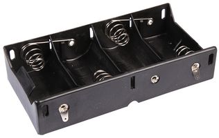 MULTICOMP PRO MP000311 Battery Holder, Solder, 4 x D Type