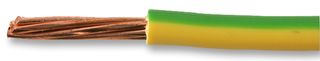 PRO POWER 6491X-10.00MMG/Y100M Wire, Stranded, 6491X Conduit, PVC, Green, Yellow, 7 x 1.35mm, 328 ft
