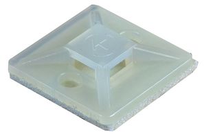 CONCORDIA TECHNOLOGIES ACTB19N Cable Tie Mount, Adhesive, 3 mm, Natural, Nylon (Polyamide), 19 mm, 19 mm