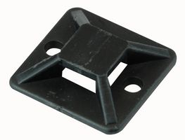 PRO POWER NB/B22/BLK Cable Tie Mount, Cable Tie, Black, Nylon (Polyamide), 19 mm, 19 mm
