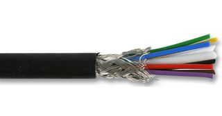 PRO POWER 860011 100M Multicore Cable, Screened, 8 Core, 0.5 mm², 328 ft, 100 m