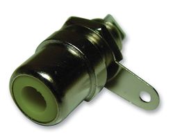 MULTICOMP PRO PS000160 RCA (Phono) Audio / Video Connector, 1 Contacts, Jack, Copper Body, Yellow, 8.3 mm