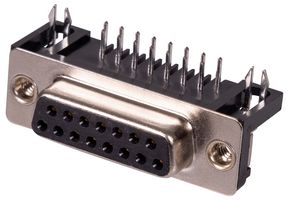 MULTICOMP PRO 5504F1-15S-02-03-F1 D Sub Connector, Standard, Receptacle, 5504, 15 Contacts, DA, Solder