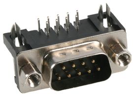 MULTICOMP PRO 5504F1-09P-01-03-F1 PLUG, D, PCB, R/A, 9WAY