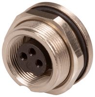 BINDER 09 0408 80 03 Circular Connector, Subminiature Circular Connector, 712 Series, Panel Mount Receptacle, 3 Contacts