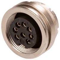BINDER 09 0174 00 08 Circular Connector, Miniature Circular Connector, 723 Series, Panel Mount Receptacle, 8 Contacts