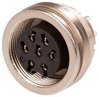 BINDER 09 0328 00 07 Circular Connector, Miniature Circular Connector, 680 Series, Panel Mount Receptacle, 7 Contacts