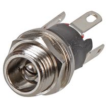 LUMBERG 1614 15 DC Power Connector, Jack, 1 A, 2.35 mm, Panel Mount, Solder