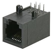 STEWART CONNECTOR SS-6466-NF Modular Connector, Modular Jack, 1 x 1 (Port), 6P6C, Through Hole Mount