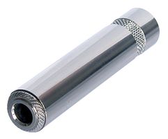 REAN NYS2203P Phone Audio Connector, 3 Contacts, Socket, 6.35 mm, In Line Mount, Nickel Plated Contacts