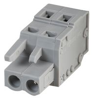 WAGO 231-102/026-000 Pluggable Terminal Block, 5 mm, 2 Ways, 28 AWG, 12 AWG, 2.5 mm², Clamp