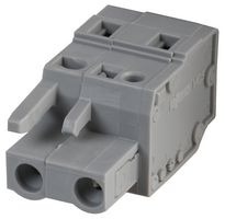 WAGO 231-202/026-000 Pluggable Terminal Block, 7.5 mm, 2 Ways, 28 AWG, 12 AWG, 2.5 mm², Clamp