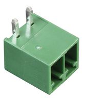 MULTICOMP PRO MC000088 Terminal Block, Header, 3.5 mm, 2 Ways, 12 A, 150 V, Through Hole Right Angle