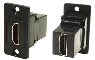 CLIFF ELECTRONIC COMPONENTS CP30600G Audio Adapter, HDMI Receptacle, HDMI Receptacle, Slim FeedThrough
