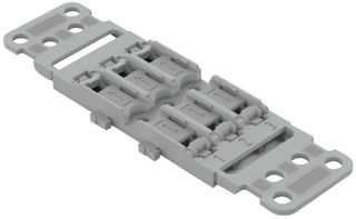 WAGO 221-2503 Mounting Carrier, 3 Way, Wago 221-2411 Inline Splicing Connector with Lever, 221 Series
