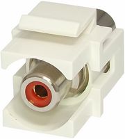 TUK KRCARDWH RCA Pass Through Audio Module Adapter, RCA / Phono Receptacle, RCA / Phono Receptacle