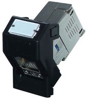 TUK SEKJE6-45BK Faceplate, Cat8 Outlet, 6C Faceplates, 1, ABS (Acrylonitrile Butadiene Styrene) Body, Black