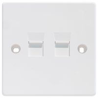TUK KP-K2 Faceplate, Faceplate, Keystones & Back Boxes, 2, ABS (Acrylonitrile Butadiene Styrene) Body